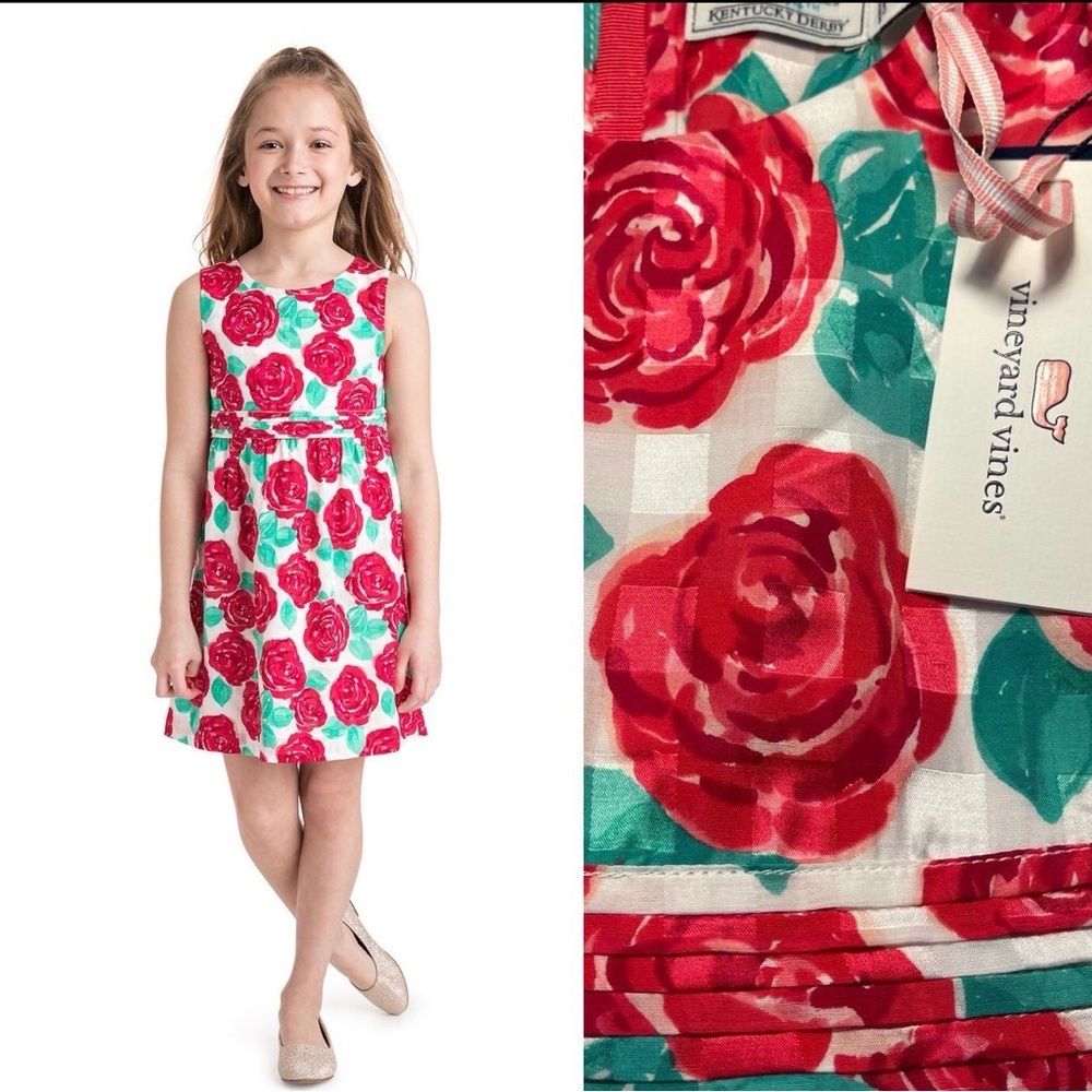 Vineyard Vines Girls Limited Edition Kentucky Derby Dress Sz 6 NWT